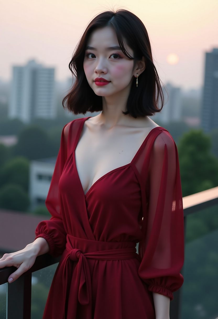 橘色车站海报